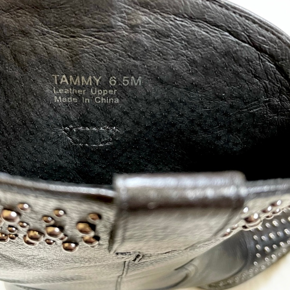 Botkier Tammy Studded Black Leather Western Boots - Picture 7 of 9